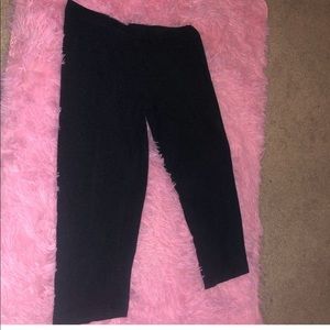 Dark gray leggings capris